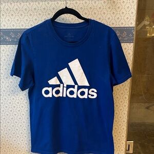 Adidas Royal Blue Tee with White Logo